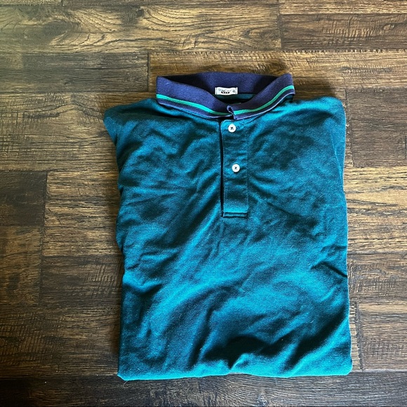 Outer Banks Green-Blue Polo Shirt XL - Picture 2 of 6